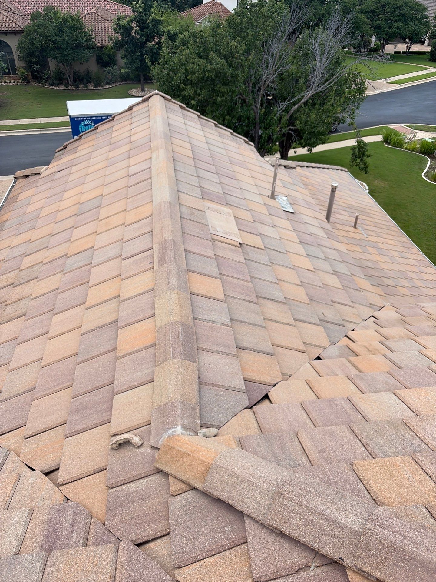 After roof cleaning Bee Cave TX